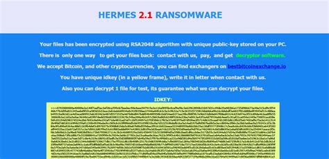 hermes 2.1 ransomware removal.